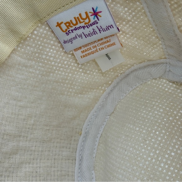 TRULY Tan and Blue Fedora Hat with Striped Band Unisex Size 4T. - Picture 6 of 10